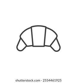 Croissant Icon isolated on white background. Vector icon.