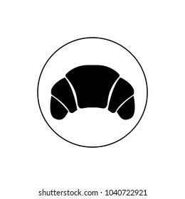 Croissant icon, logo