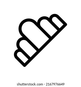 croissant icon or logo isolated sign symbol vector illustration - high quality black style vector icons
