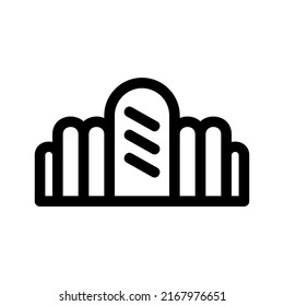 croissant icon or logo isolated sign symbol vector illustration - high quality black style vector icons
