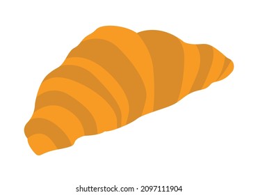 Croissant Symbol auf weißem Hintergrund.