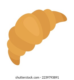 croissant icon on white background