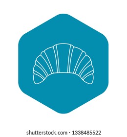 Croissant icon. Outline illustration of croissant vector icon for web