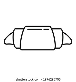 Croissant icon. Outline Croissant vector icon for web design isolated on white background
