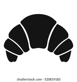 Croissant icon. Simple illustration of croissant vector icon for web