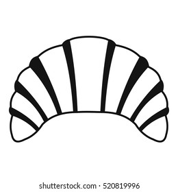 Croissant icon. Simple illustration of croissant vector icon for web