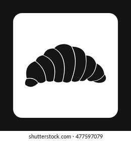 Croissant icon in simple style isolated on white background. Food symbol