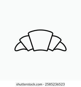 Croissant icon. simple vector icon