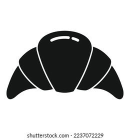 Croissant icon simple vector. Bread bakery. French breakfast