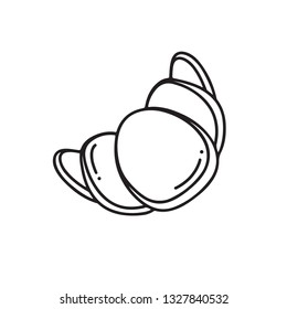Croissant icon. Simple vector illustration isolated on white background
