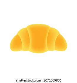 Croissant icon, stock vector, logo isolated on a white background. Illustration