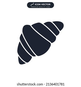 croissant icon symbol template for graphic and web design collection logo vector illustration
