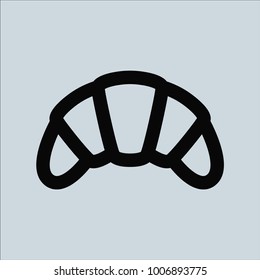 Croissant icon vector