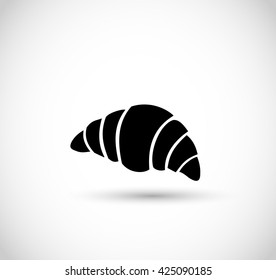 Croissant icon vector 