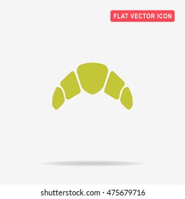 Croissant icon. Vector concept illustration for design.