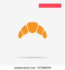 Croissant icon. Vector concept illustration for design.