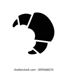Croissant Icon Vector Design Template.