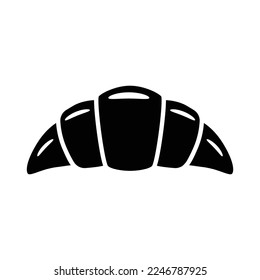 Croissant icon vector design template
