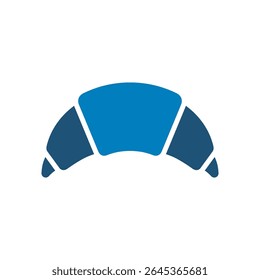 Croissant icon vector design in trendy style