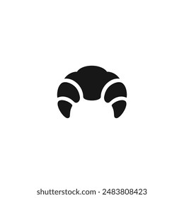 Croissant icon vector. EPS 10 editable vector