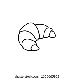 croissant icon vector flat mark