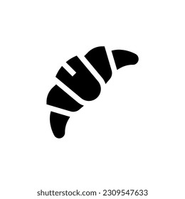 croissant icon vector graphic with colors