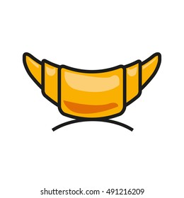 Croissant icon vector illustration