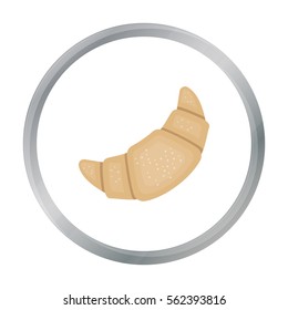 Croissant icon of vector illustration for web and mobile