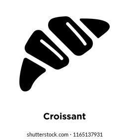 Croissant icon vector isolated on white background, Croissant transparent sign , food and fruit symbols