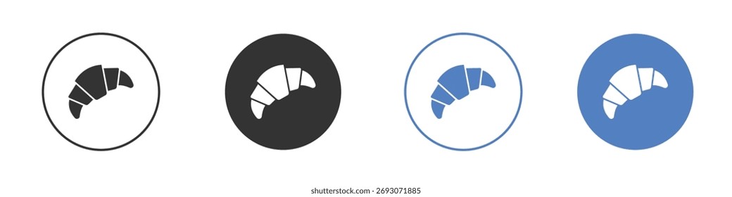 Croissant icon vector. Logo Template illustration design