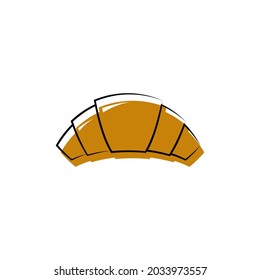 Croissant icon vector. Croissant vector. Croissant on white background.