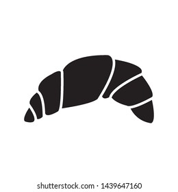 croissant icon vector in simple style template
