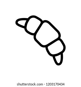 croissant icon vector template