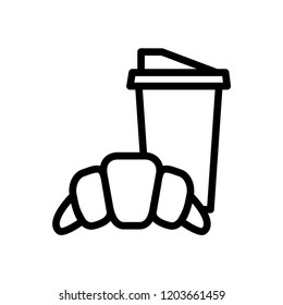 croissant icon vector template