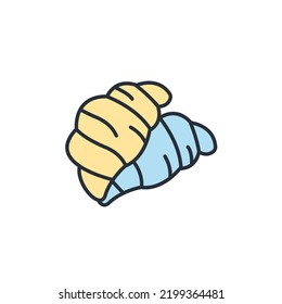 croissant icons  symbol vector elements for infographic web