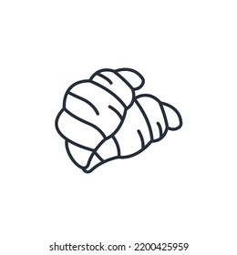 croissant icons  symbol vector elements for infographic web