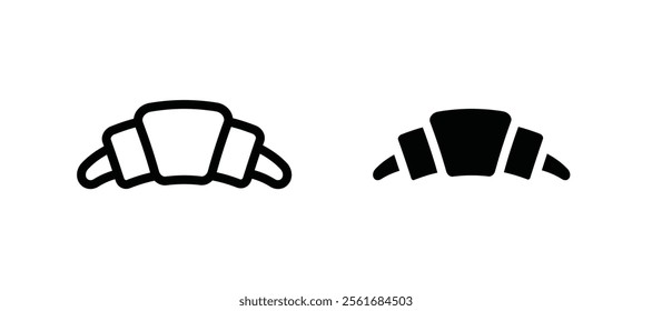 Croissant icons for web ui designs
