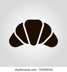 Croissant isolated flat vector icon