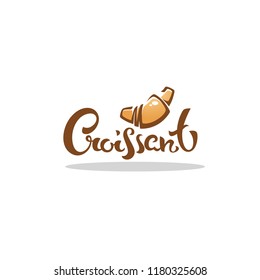 Croissant Lettering For Your Bakery Logo. 