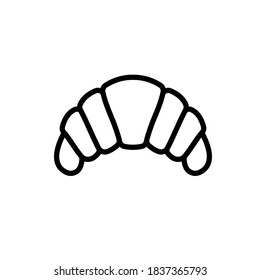 croissant line icon design vector template