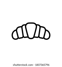Vektorgrafik-Design für Croissants-Linien