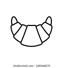 Croissant line icon. Graphic elements for your design