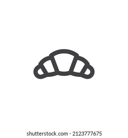 Icono de línea cruzada. signo de estilo lineal para concepto móvil y diseño web. Icono de vector de contorno cruzado. Símbolo, ilustración del logotipo. Gráficos vectoriales