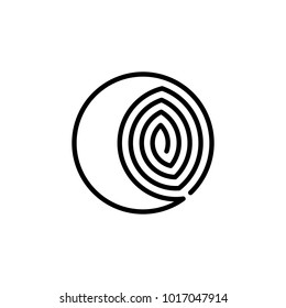 Croissant Lineart Logo