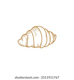 Imagem do logotipo do Croissant, Imagem vetorial do Croissant, Imagem do Croissant do pastel, ícone do pastel francês, Croissant do pastel de massa.