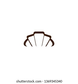 croissant logo vector icon symbol 