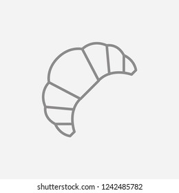 Croissant Modern Simple Vector Icon