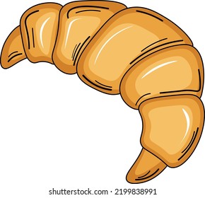 croissant de fondo blanco