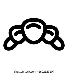 
Croissant Outline bold Vector Icon which can be easily modified or Edited

