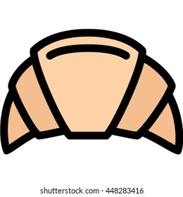 croissant outline icon